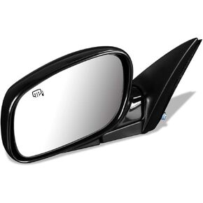 DNA MOTORING OEM-MR-FO1320204 FO1320204 OE Style Powered+Heated Driver/Left Side View Door Mirror Compatible with 98-02 Lincoln Town Car