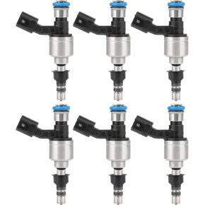 For Chevy for Cadillac Set of 6 Fuel Injectors Compatible for 2018 2019 for Buick LaCrosse, 2016 2017 2018 for Cadillac ATS, 2016 2017 2018 for Chevrolet 12647362 Fuel Injector 6 Holes