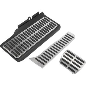 3 Pcs Automatic Car Anti-Slip Brake Gas Foot Pedal Pads Stainless Steel Accelerator Pedal Covers for Volkswagen Sagitar Jetta MK6 Vehicle Components
