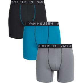 Van Heusen Men's Boxer Briefs - 3 Pack Casual Stretch Boxers with Contour Pouch - Breathable Underwear Boxers for Men (S-XL) in Kuwait