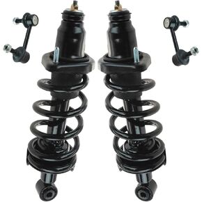 TRQ Rear Suspension Kit Complete Strut & Coil Spring Assembly Sway Bar Stabilizer Link Compatible with 2007-2011 Honda CR-V