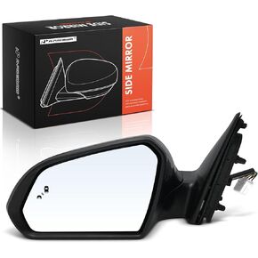A-Premium Driver Side Power Door Mirror - Compatible with Hyundai Sonata 2018-2019 - Heated Manual Folding Black Outside Rear View Mirror w/Turn Signal Blind Spot Detection