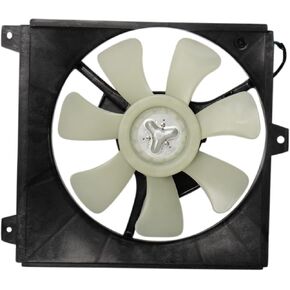 TRQ A/C Condenser Cooling Fan Assembly Compatible with 1996-2000 Toyota RAV4 TO3113109