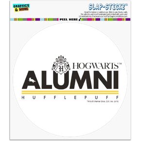Harry Potter Hufflepuff Alumni Automotive Car Window Locker Circle Bumper Sticker