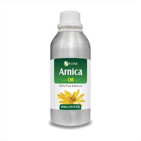 Arnica (Arnica Montana) Therapeutic Essential Oil by Salvia Amber Bottle 100% Natural Uncut Undiluted Pure Cold Pressed Undiluted Aromatherapy Premium Oil (500 ML)