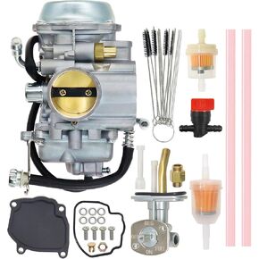 0470-352 Carburetor for Suzuki Quadrunner 500 LT-F500F LTF500F 4X4 1998-2002 Carb with Fuel Petcock Valve