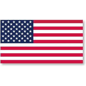 American USA Flag Vinyl Decal Bumper Sticker for Cups, Tumblers, Cars, Vehicles, Laptop, Windows, Trucks, and Coolers 5" x 3.3" (1)