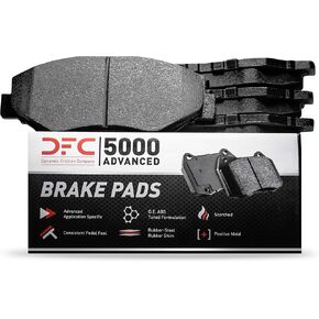 شركة Dynamic Friction Company 5000 تيل فرامل متقدم - سيراميك 1551-1724-00- مجموعة خلفية