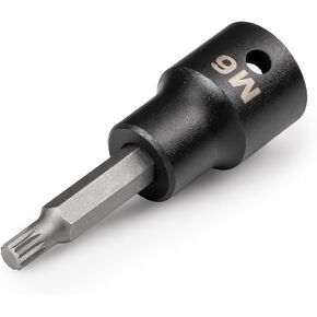 TEKTON 1/2 Inch Drive x M12 Triple Square Impact Bit Socket | SIB28212