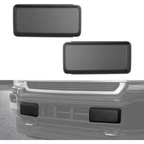 Front Bumper Guards Pads Inserts Caps Cover for F-150 2018-2020, Left & Right Side Front Bumper Insert Caps Trim Protection Exterior Accessories, Matte Black 2 PCS