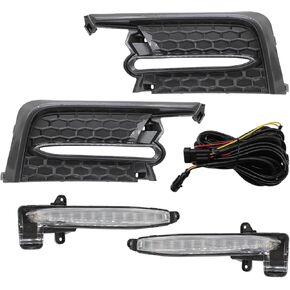 Fog Lights Lamps Assembly Turn Signal with Wiring Harness and Bezel TO2562105 TO2563105 Compatible with Corolla SE XSE 2020 2021 2022 812B012010 812A012010