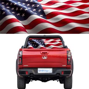 65x22 Skull Flag Decals for Trucks SUV - Back Window Decals Classic Rear Window Decals for Car Decor - One Size Fits Most Pickup Trucks