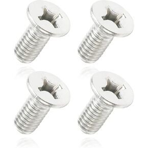 YAKEFLY Rotor Screws,Screw Rotor Brake Disc Retaining 93600-06014-0H,Universal Fit Automotive Replacement Brake System Parts,Stainless Steel Retaining Screws for Front and Rear (8PCS)