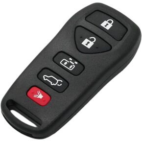 SEGADEN Replacement Key Shell Compatible with NISSAN Quest 5 Button Keyless Entry Remote Key Case Fob PG5001