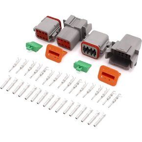 DT Series Connector 12 Pin（16 AWG-22 AWG） Sealed Male and Female Auto Waterproof Electrical Wire Connector Plug