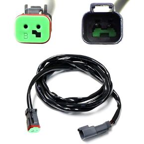 iJDMTOY 60-Inch Deutsch DT DTP Extension Harness Kit Compatible with Off-Road LED Light Bar, LED Pod Lights, Worklamp, etc