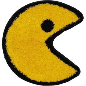 Blue Arcade Game Rug, Tufted Area Rugs, Retro Home Decor, Non-Slip Bath Mat, Perfect for Playroom, Game Room, Bedroom, Living Room, Gift for Gamers, Nostalgic Carpet (Yellow, 26')