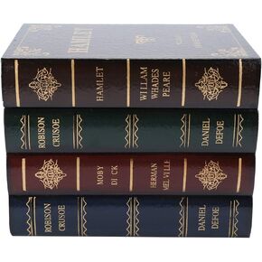 Wooden Book Shaped Boxes Vintage Decorative Book Storage Box Antique Book Decorations Home Decoration Props Office Bookcase Ornaments Jewelry Storage Case