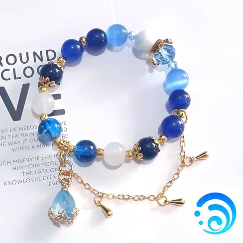 Halloween Cosplay Props Bracelet for LARP,Bracelet of Seven God,Fire, Ice,Wind, Grass, Rock,Thunder, Water,Fashionable Coser in Saudi Arabia