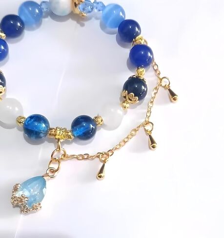 Halloween Cosplay Props Bracelet for LARP,Bracelet of Seven God,Fire, Ice,Wind, Grass, Rock,Thunder, Water,Fashionable Coser in Saudi Arabia