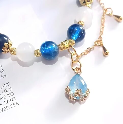 Halloween Cosplay Props Bracelet for LARP,Bracelet of Seven God,Fire, Ice,Wind, Grass, Rock,Thunder, Water,Fashionable Coser in Saudi Arabia