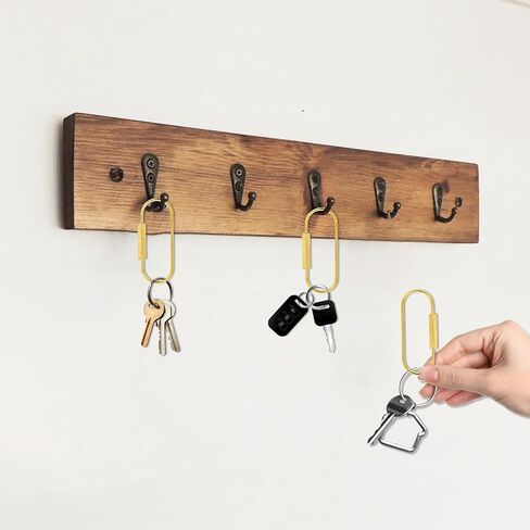 2Pcs Gold Key Ring Large Brass Screw Lock Key Ring Brass Keychain Oval Brass Lock Clip Key Holders Gold Screw Lock Clip Key Ring Chain Durable Simple Brass Keychain Holder Gold Keychain Clip Organizer in Saudi Arabia