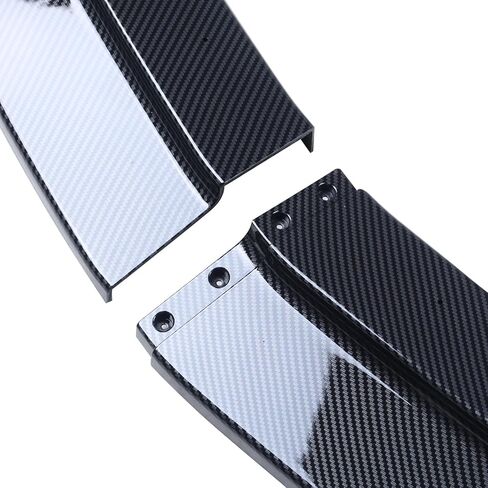 Front Bumper Lip Spoiler Compatible with 2014-2019 Corvette C7 Z06，4Pcs Glossy Black Front Car Bumper Lower Lip Chin Spoiler Protector Kit Bumper Corner Spoiler in Kuwait