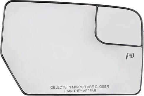 Passenger Side Heated Mirror Glass CL1Z17K707A Compatible with Ford Expedition with Lincoln Navigator, Exterior Mirror Replacement Glass in Kuwait