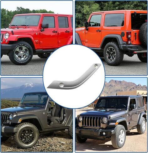 UOIENRT مقبض الباب الداخلي إدراج غطاء الكسوة لاستبدال Jeep 2011-2018 Wrangler JK (يمين) in Kuwait