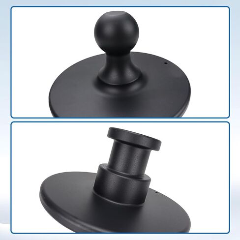 محول وصلة ربط الكرة ذو العجلة الخامسة 2-5/16 بوصة Kingpin إلى جهاز استقبال السحب 2085295 مناسب للجرار أو المقطورة سعة تحميل العجلات الخامسة 30000 رطل in Kuwait