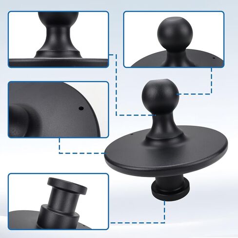 محول وصلة ربط الكرة ذو العجلة الخامسة 2-5/16 بوصة Kingpin إلى جهاز استقبال السحب 2085295 مناسب للجرار أو المقطورة سعة تحميل العجلات الخامسة 30000 رطل in Kuwait