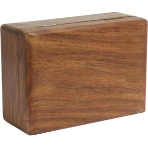 Wooden Decorative Trinket Box 6.7x5.1x3.1 inches Sheesham Wood Jewellery Organizer Keepsake Vintage Treasure Chest Trinket Holder Watch Storage Container for Gifting and Home Decor
