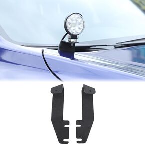 Car Hood Light Mount Brackets Compatible with Subaru Crosstrek 2024 2025 SUV Hood LED Spotlight Work Light Mounting Bracket Holder Kit Pillar Pods Hood Hinges Hood Light Bracket Auxiliary Accessories