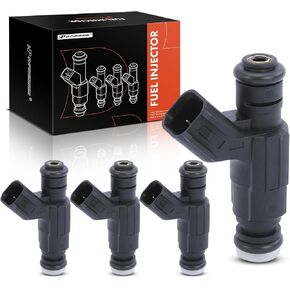 A-Premium Fuel Injectors Compatible with Mini Cooper 2002-2006 2008 L4 1.6L, Naturally Aspirated, Replace# 13531487607 4-PC Set