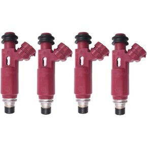 195500-3310 4pcs Set Fuel Injectors 4 Holes Fits for 1999-2000 Mazda Miata 1.8L-L4 FJ584 BP4W-13-250