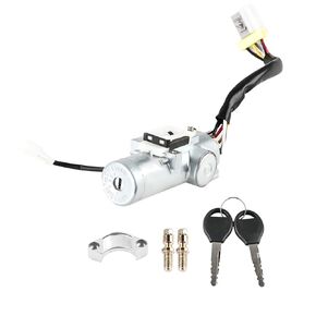 Ignition Switch Lock Cylinder Replacement for D87004S100 D8700-4S100 Compatible with Nissan Frontier 1999-2001 Nissan Xterra 2000-2004 Ignition Lock Cylinder Switch Assembly with 2 Keys