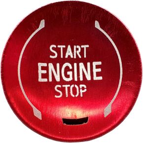 ruihe Engine Start Stop Cover Trim Fit for Chevy Silverado/GMC Sierra 1500 2500HD 3500HD 2019 2020 2021 2022 2023 Accessories (Red)