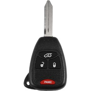 X AUTOHAUX OHT692427AA 315MHz Replacement Keyless Entry Remote Car Key Fob for Dodge Avenger 2008-2013 for Jeep Liberty 2008-2012 for Chrysler PT Cruiser 2006-2010 4 Button with Door Key