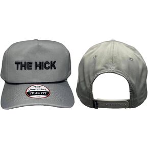 The Hick Hat, Classic Headwear for Music Enthusiasts, Grey/Black