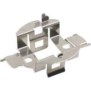 uxcell H7 Car LED Headlight Bulbs Retainer Head Lights Clip Adapter Base Holder Socket Silver Tone Metal for VW Sagitar