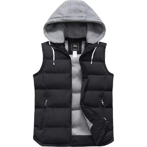 ZSHOW Women's Outerwear Vest Hooded Puffer Vest Padded Winter Vest Jacket