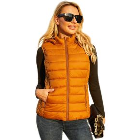 Puffer Vest Women Lightweight Womens Vests Sleeveless Cropped Puffer Vest With Detachable Hood