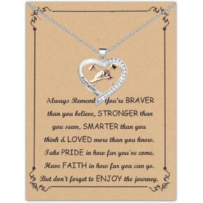 FUSTMW Firefighter Necklace Firefighter Jewelry Gifts for Mom Wife Girlfriend Firefighter Firewomen Appreciation Gifts