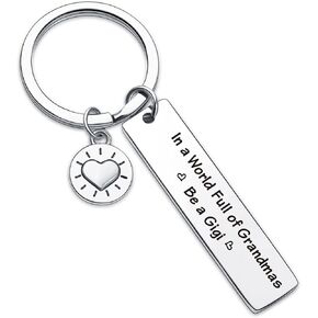 7RVZM Gigi Appreciation Gift Gigi Gifts Mother Gift Grandma Keychain Mom Keychain Nana Jewelry Gigi Appreciation Keychain