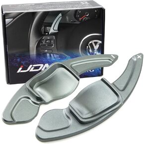 iJDMTOY Red CNC Billet Aluminum Larger Paddle Shifter Extensions Compatible with Volkswagen MK6 Golf CC Beetle Jetta