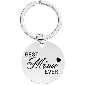 Mimi Gift Ideas for Women Best Mimi Ever Keychain Birthday Gifts for Grandma Nanny Nana