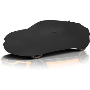 Motors Luxury Indoor car Cover for Nissan GTR, Storage Garage use 100% Custom Made with Side Mirror Pockets, Ultra Soft Elastic Material (Nissan GTR - Indoor- Black)