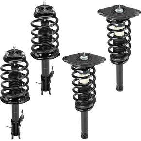 Front & Rear Strut Shock Assembly w/Coil Spring for Nissan Sentra 2002-2006, Replace 172105 172106 171312, Left & Right, 4PCS