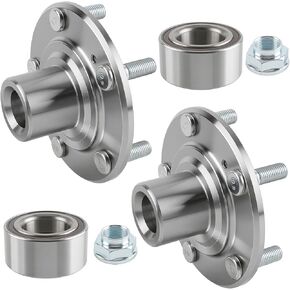 2Pcs 44600-TBC-A00 Front Driver and Passenger Side Wheel Hub and Bearing Kits Compatible with Honda Civic Accord Insight Compatible with Acura ILX TL TSX 1.5L Replace 44300-TBC-A01