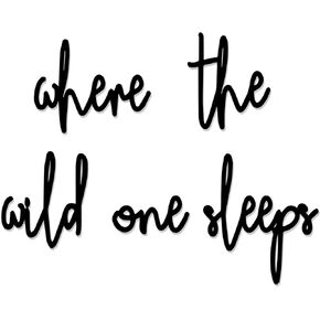 Where The Wild One Sleeps Toddler Boys Room Decor Playroom Wall Decor Wooden Wall Art Decoration for Boys and Girls